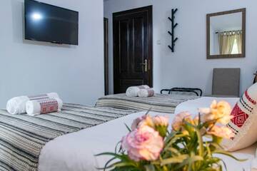 Фото номера Двухместный номер с 2 отдельными кроватями Отель Hotel Floare de Colt г. Мэнэстиря-Гуморулуй 13