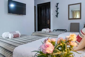 Фото номера Двухместный номер с 2 отдельными кроватями Отель Hotel Floare de Colt г. Мэнэстиря-Гуморулуй 15